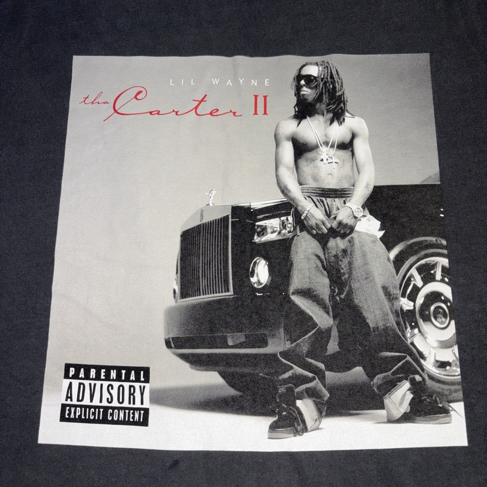 Lil Wayne Tha Carter II Gray Short Sleeve T Shirt XL Graphic Album Art - Picture 2 of 5